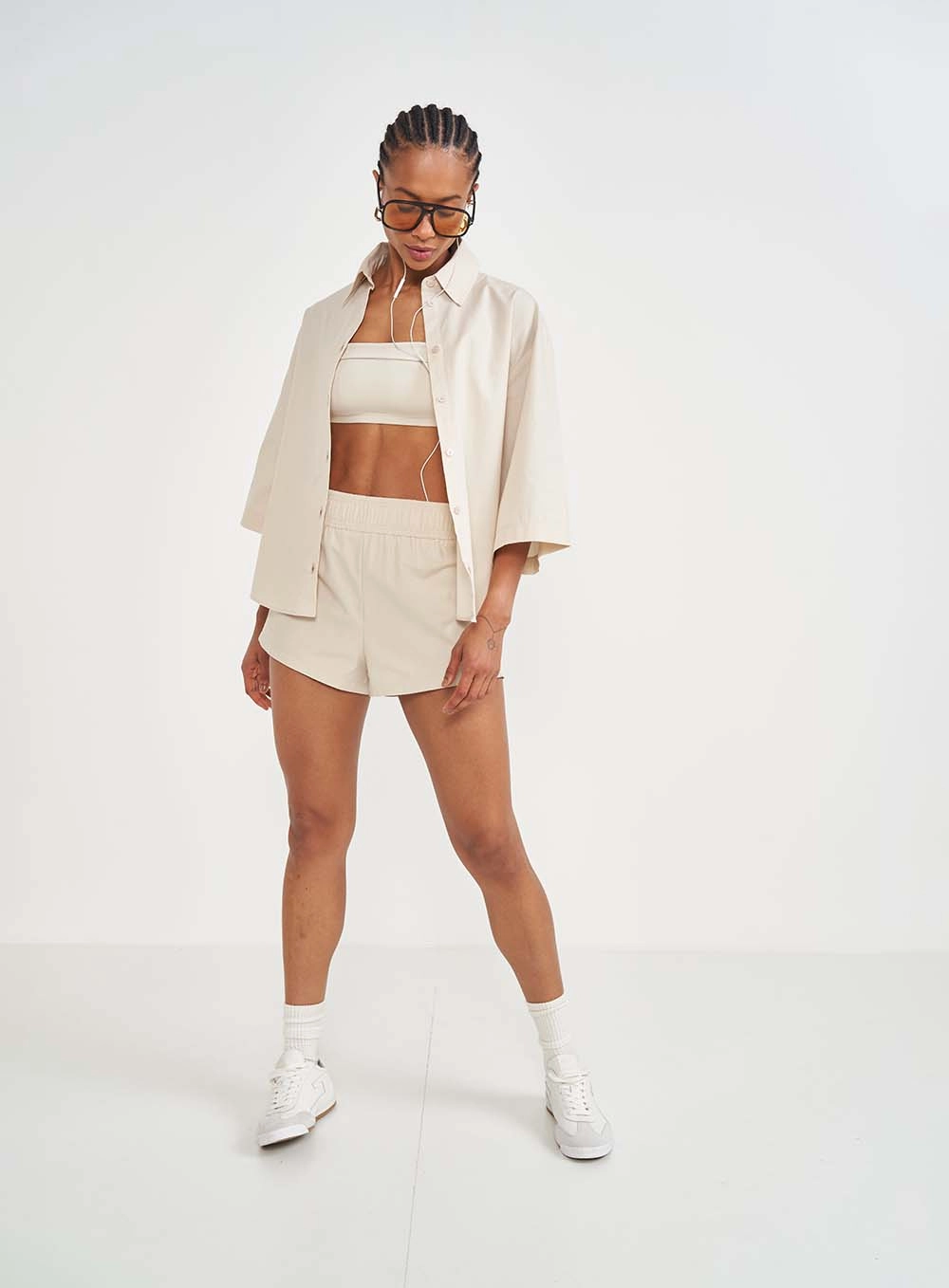 Camisa Feminina Loose Bege