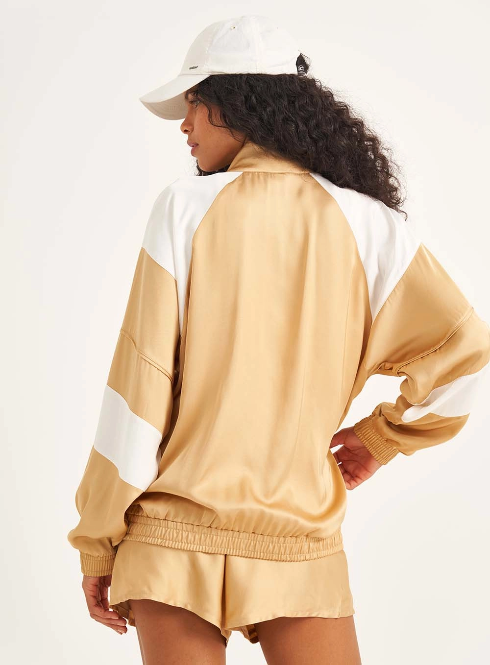 Jaqueta Tecido Plano 1 Feminino Colcci Sport Bege