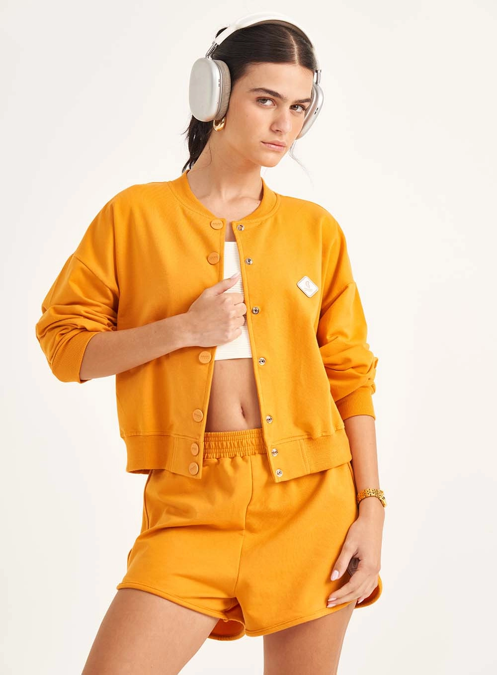 Jaqueta Feminina Comfort College Laranja
