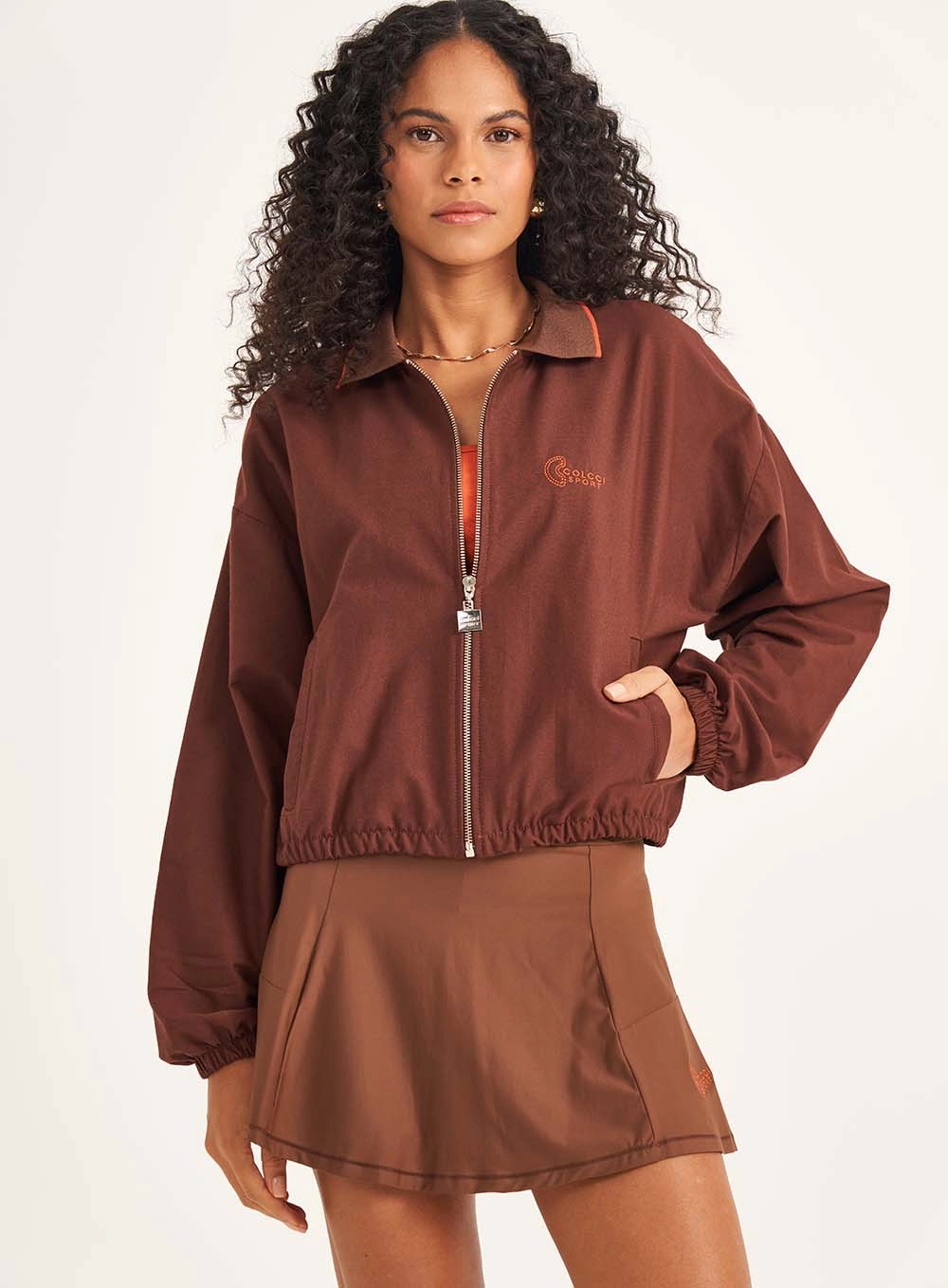 Jaqueta Feminina Loose Giorgia Marrom