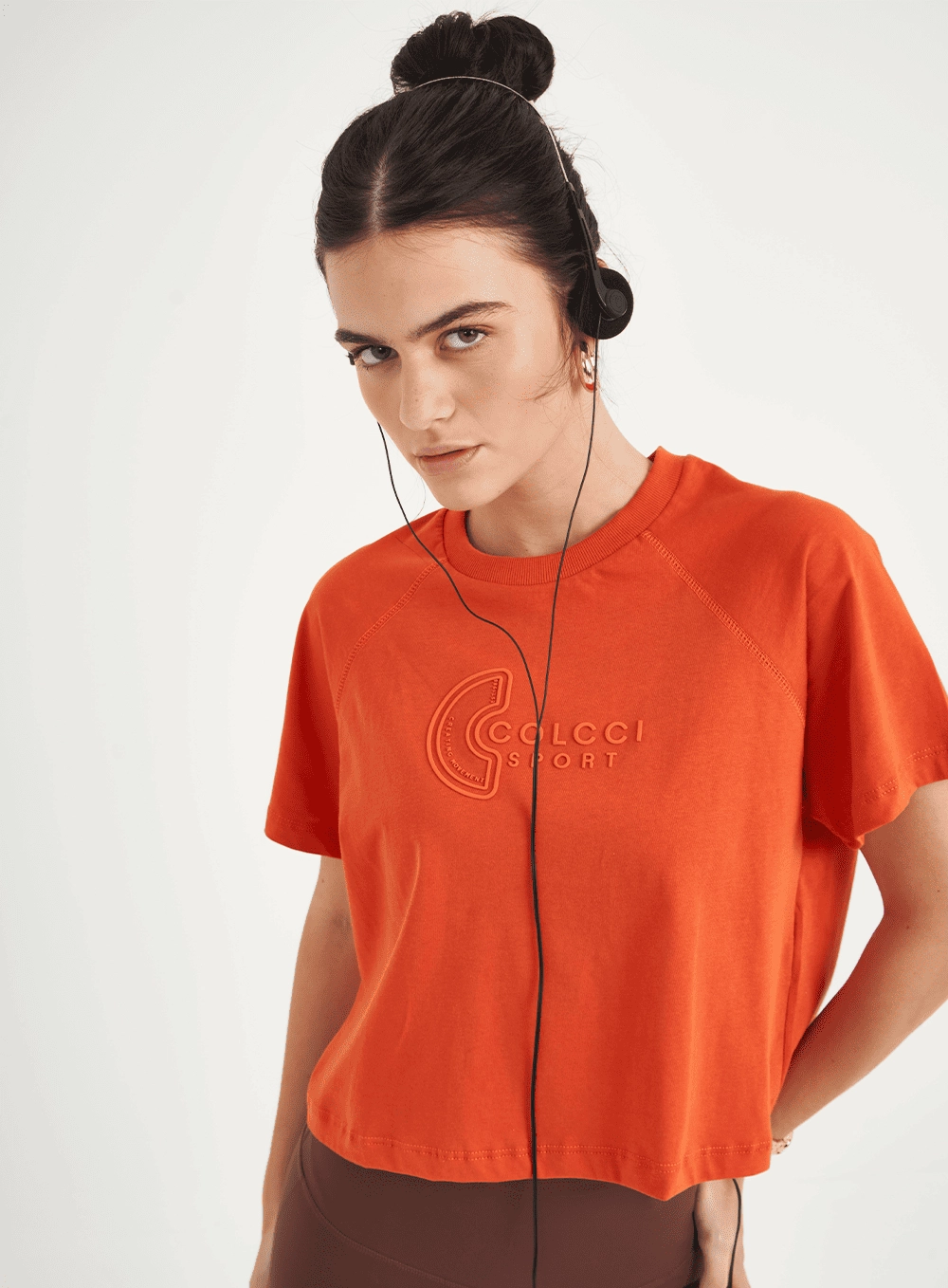 Camiseta Feminina Boy Fit Laranja