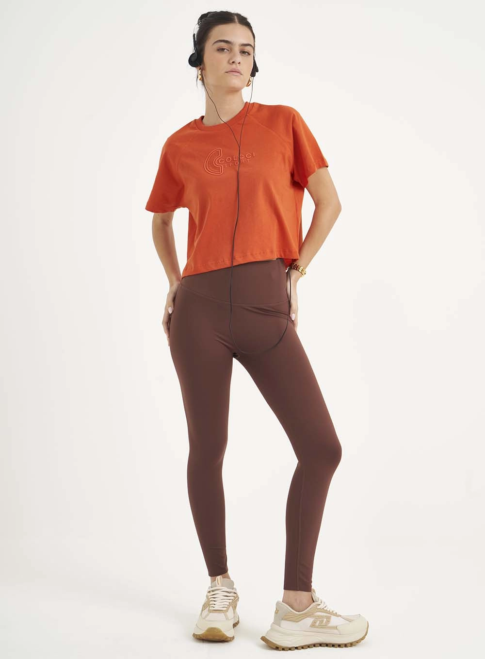 Camiseta Feminina Boy Fit Laranja