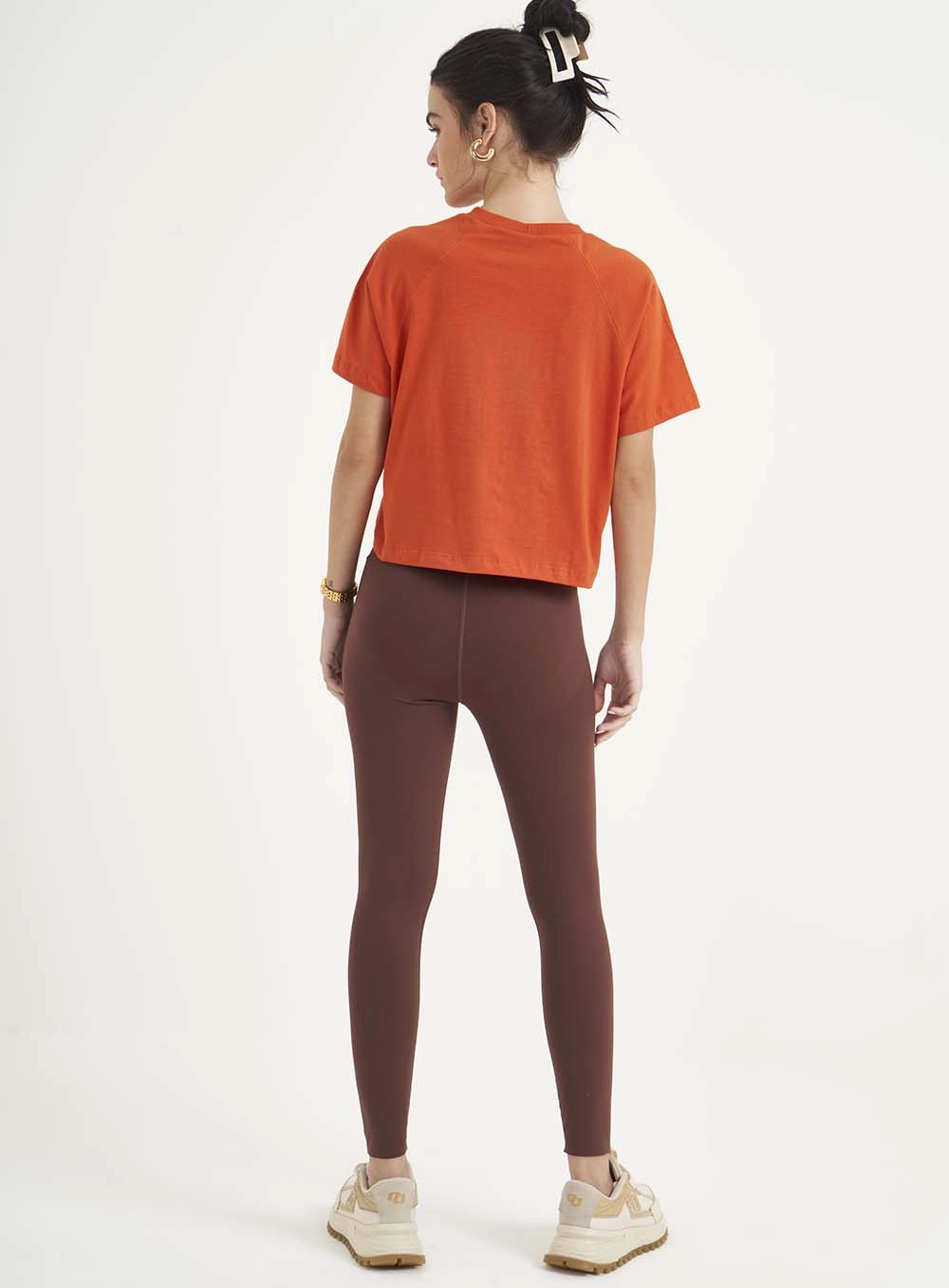 Camiseta Feminina Boy Fit Laranja