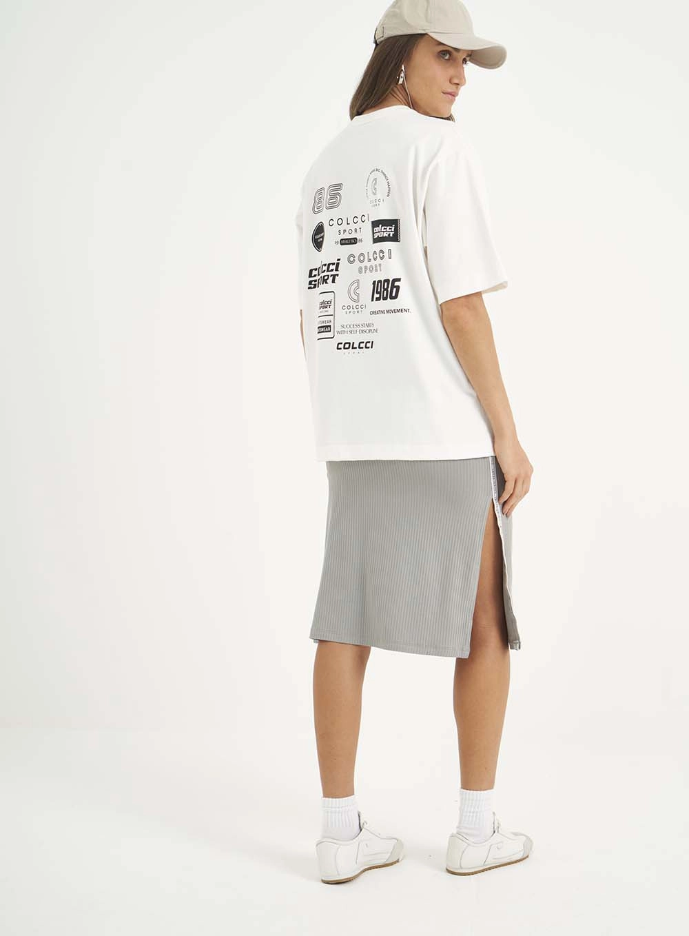 Camiseta Feminina Loose Off White