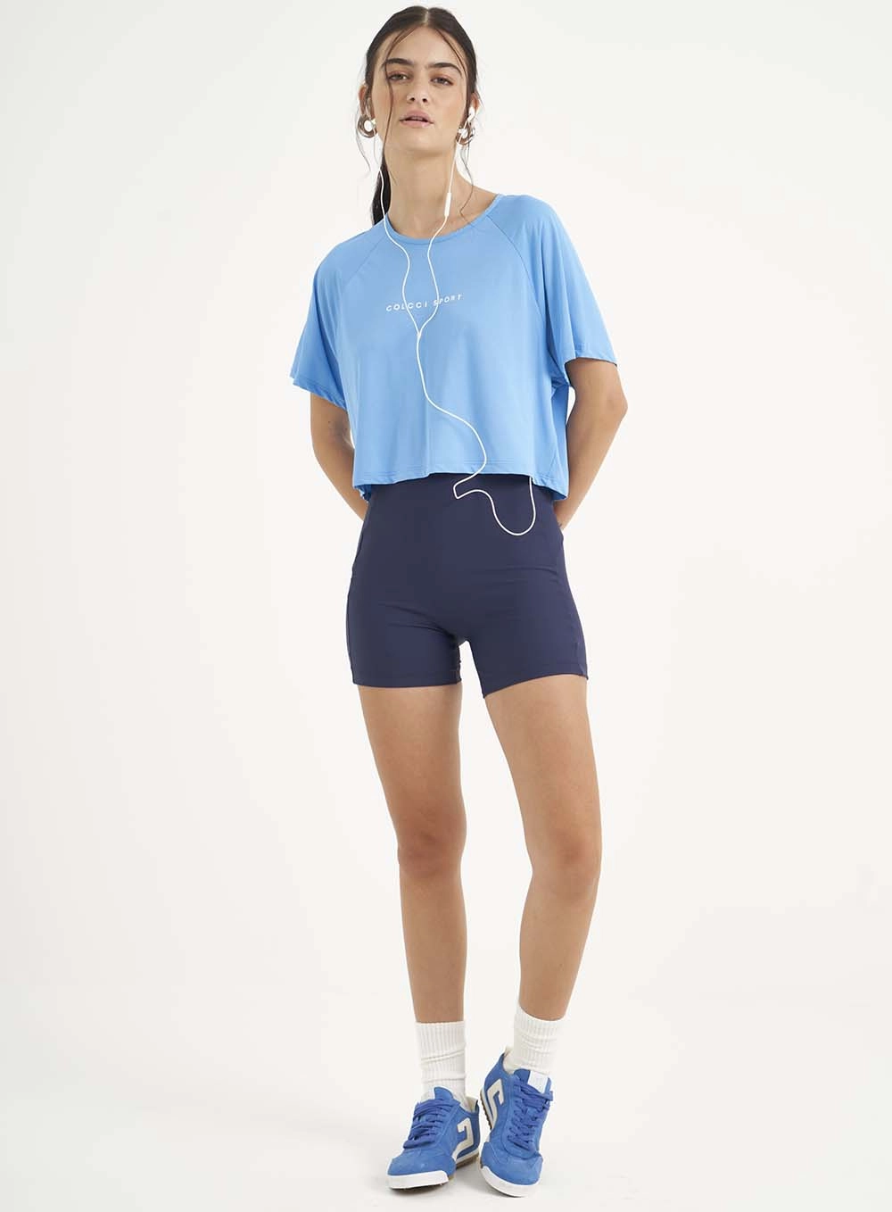 Camiseta Feminina Loose Comfort Azul