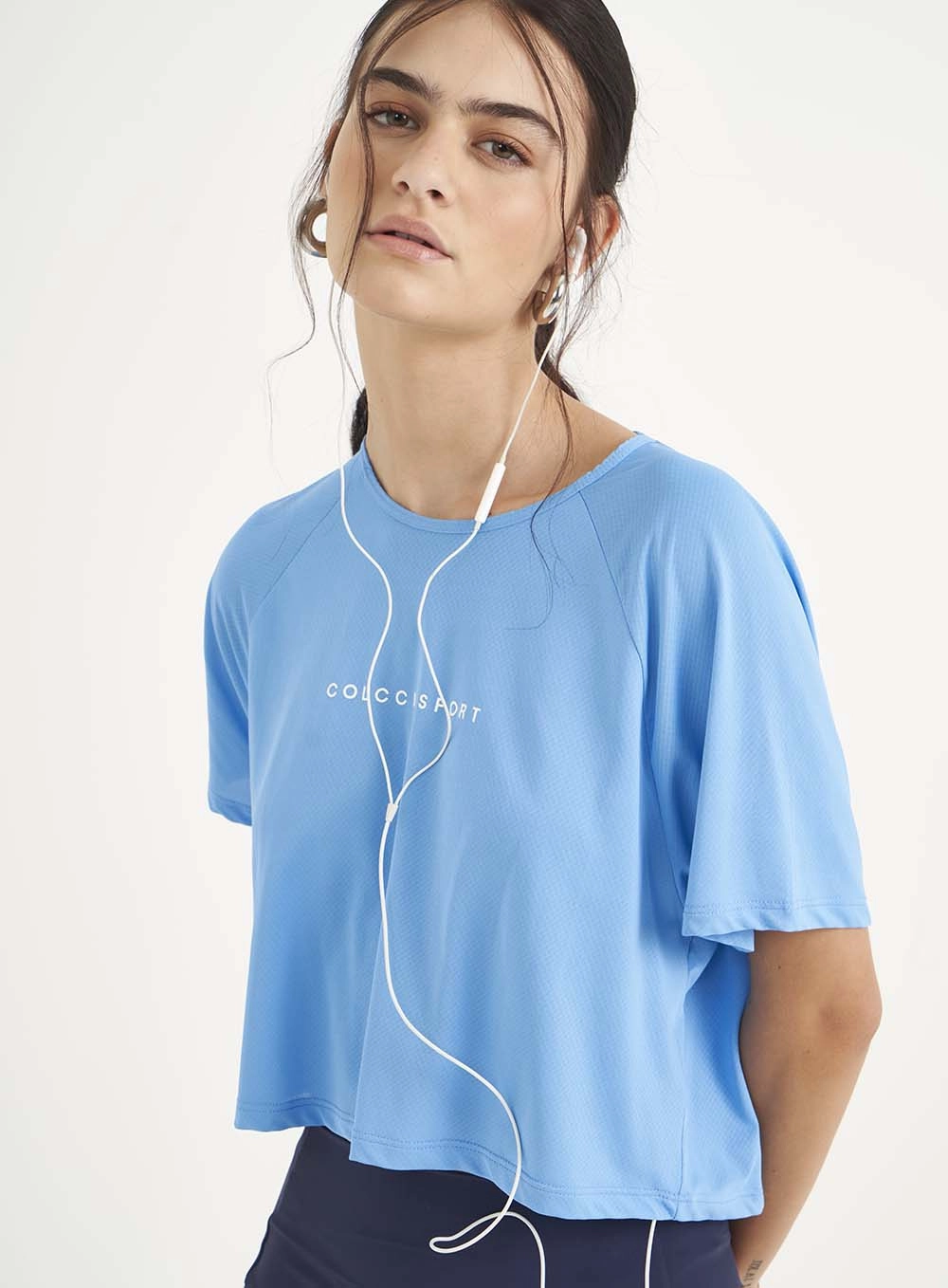 Camiseta Feminina Loose Comfort Azul
