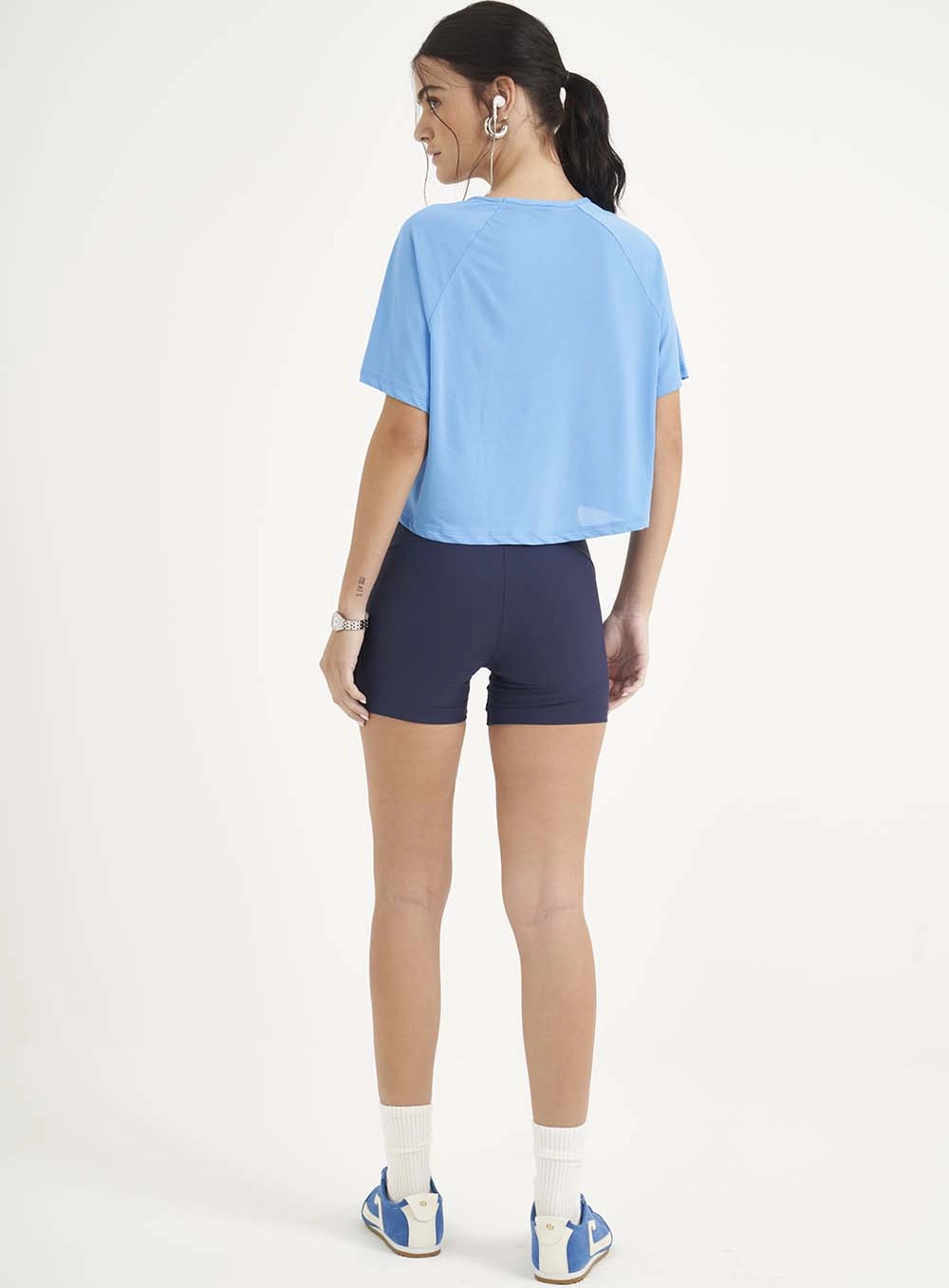 Camiseta Feminina Loose Comfort Azul