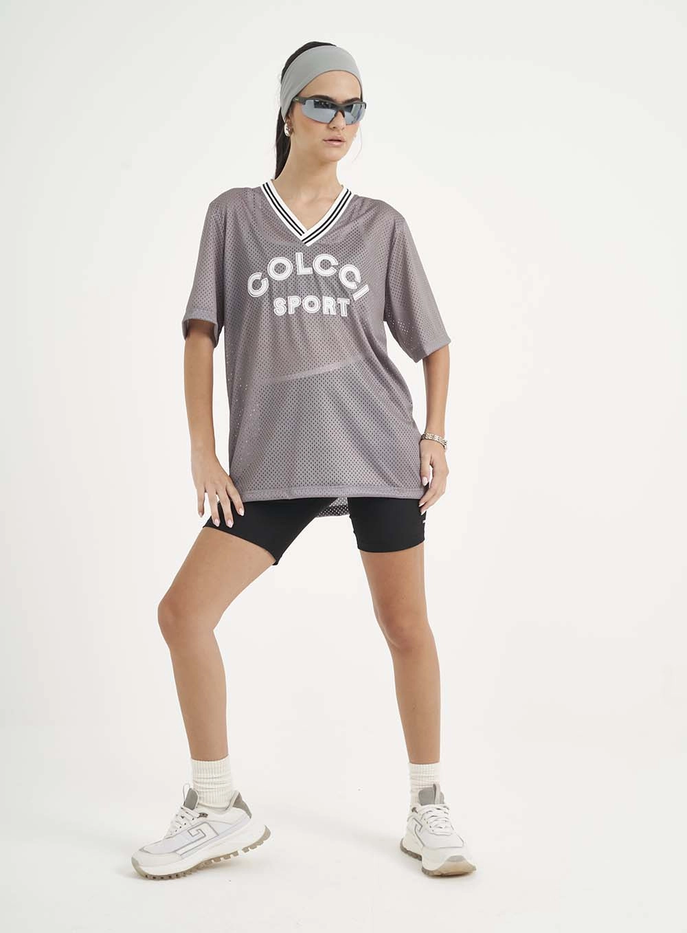 Camiseta Malha 1 Feminino Colcci Sport Cinza