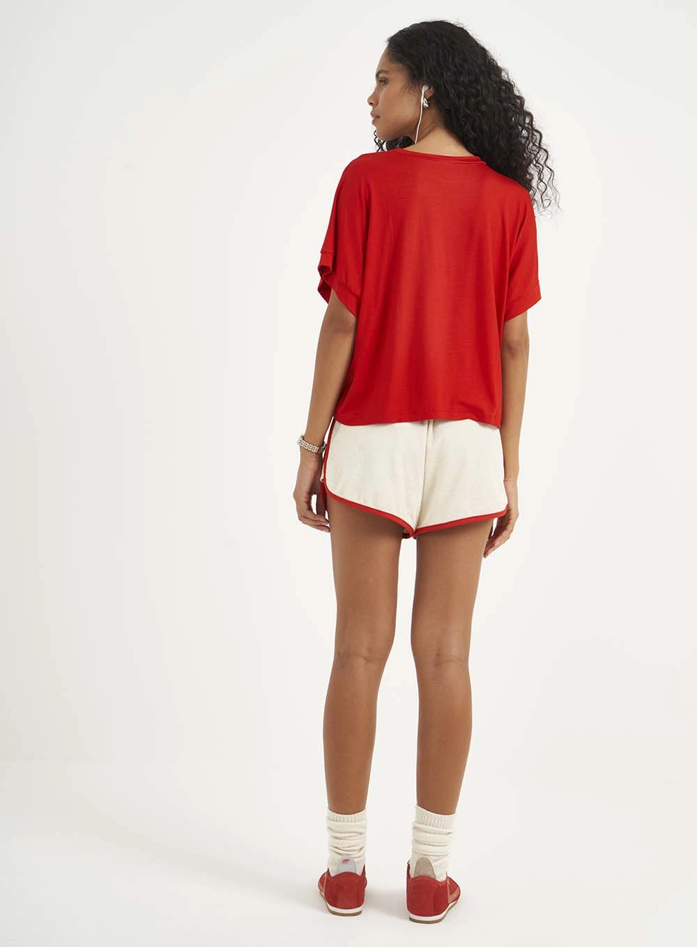 Camiseta Feminina Oversized Comfort Vermelho