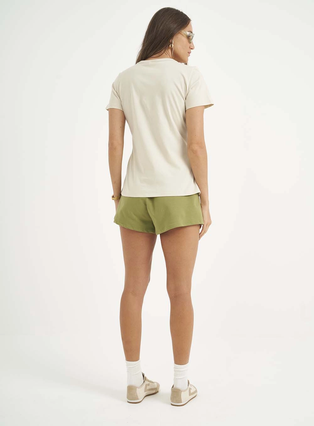 Camiseta Feminina Comfort Fit Bege