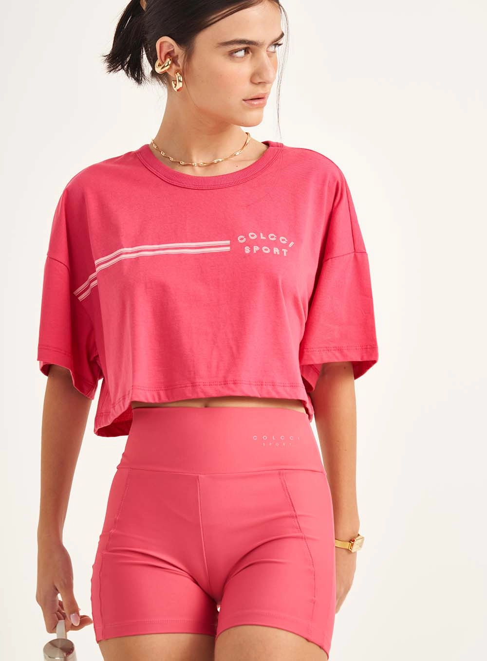Camiseta Feminina Loose Rosa