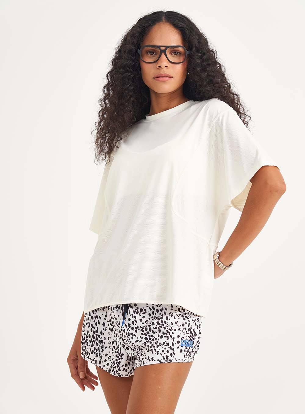 Camiseta Feminina Loose Off White