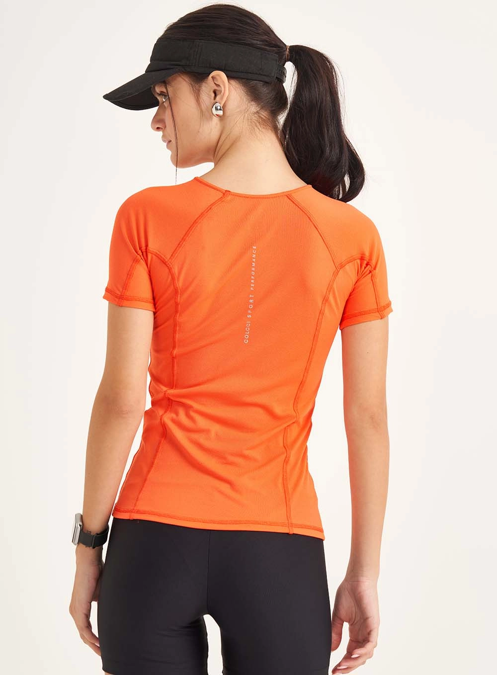 Camiseta Feminina Loose Fit Laranja