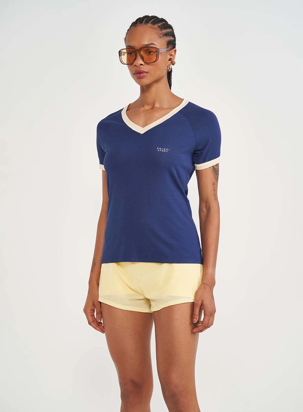 Camiseta Feminina Slim Azul