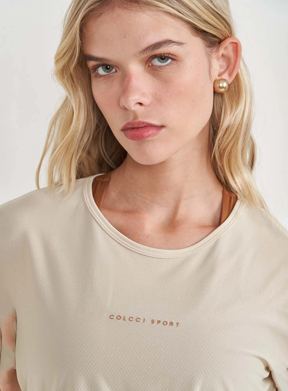 Camiseta Feminina Malha New Comfort Fit Bege