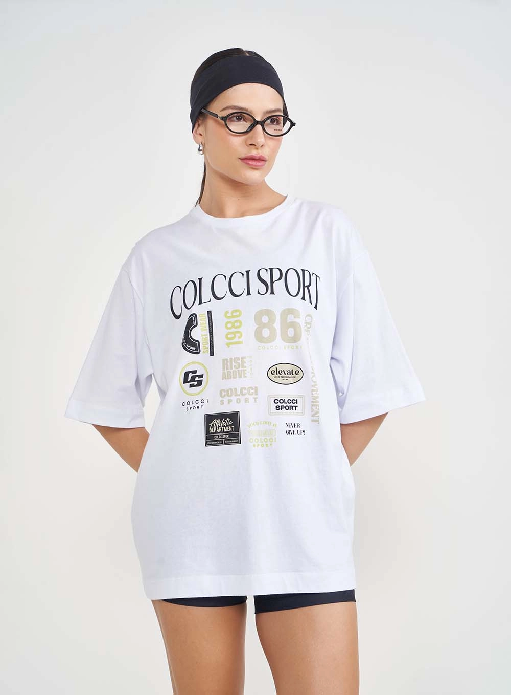 Camiseta Feminina Loose Fit Com Estampa Branco