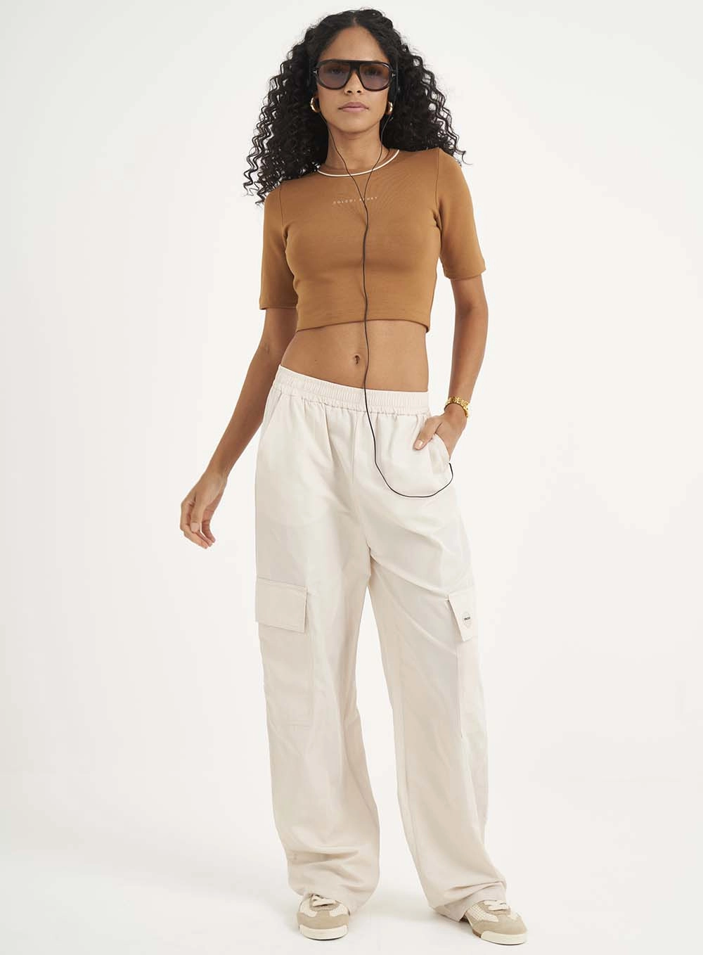 Blusa Feminina Slim Marrom