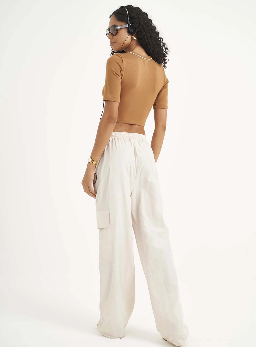 Blusa Feminina Slim Marrom