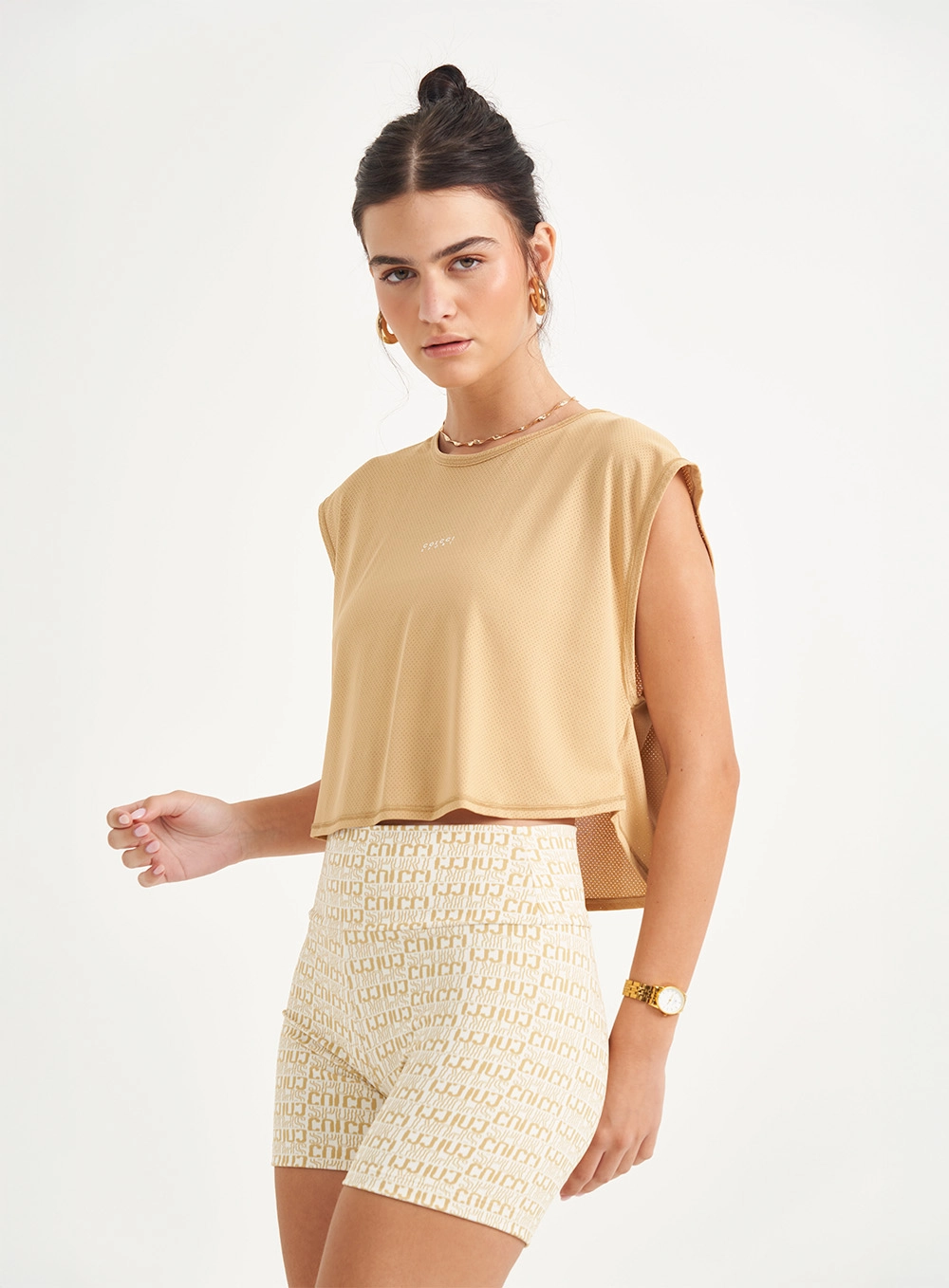 Blusa Feminina Loose Fit Bege