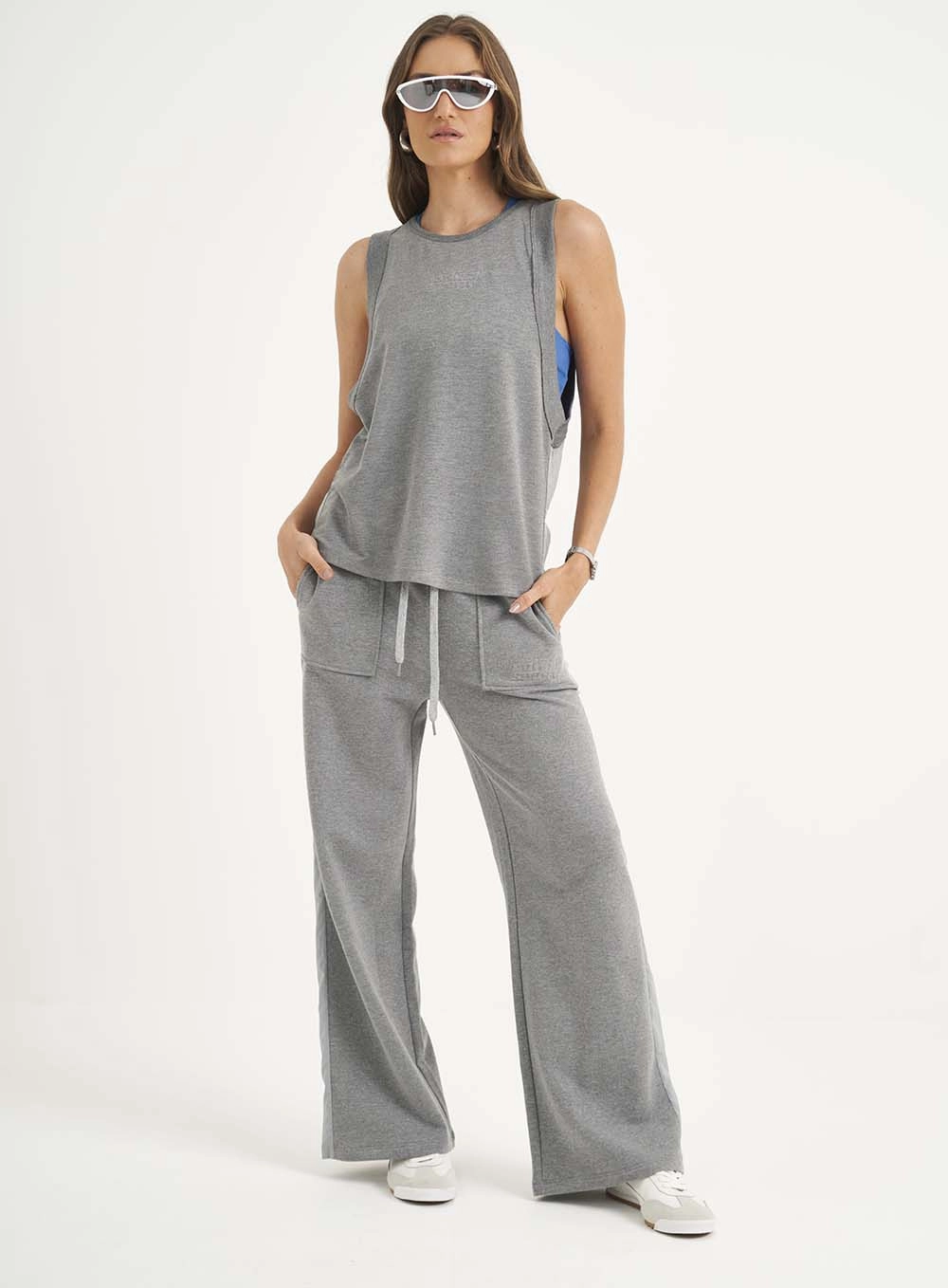 Regata Feminina Comfort Muscle Cinza