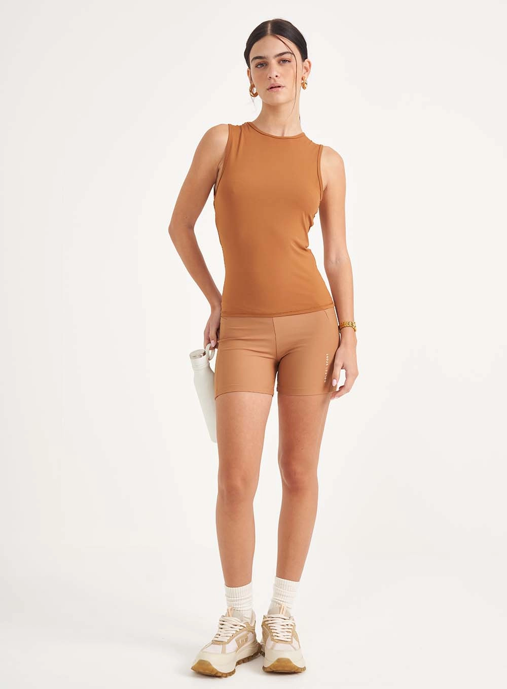 Regata Feminina Slim Fit Marrom