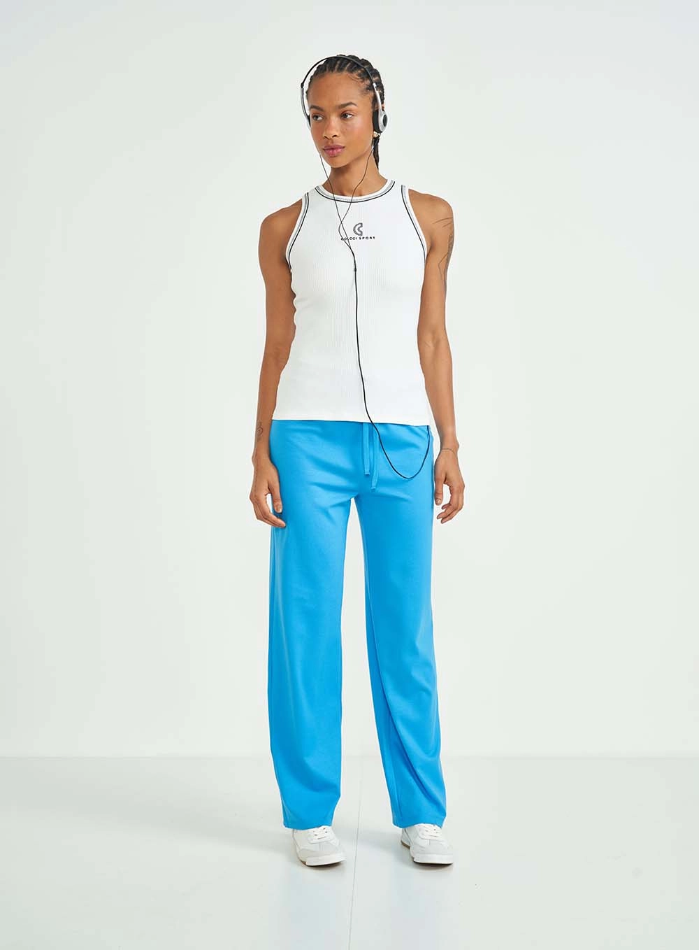 Regata Feminina Slim Canelada Contrast Off-Shell