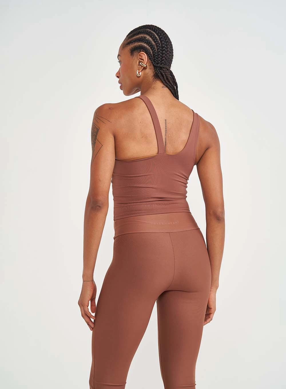 Regata Feminina Slim Fit Marrom