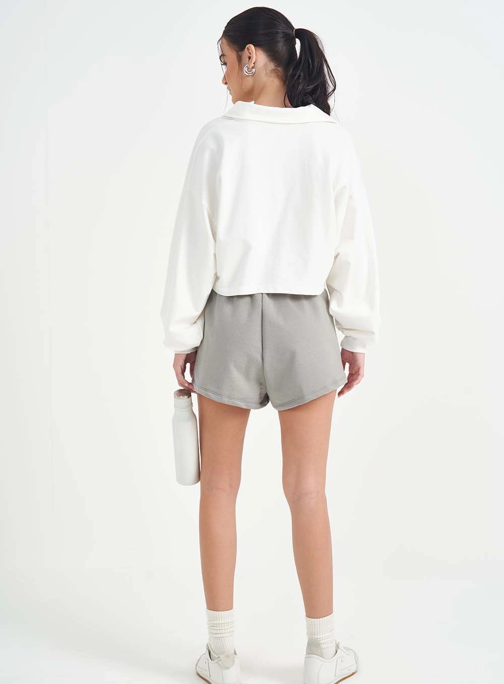 Blusão Feminino Moletinho Com Decote Em V Off-Shell