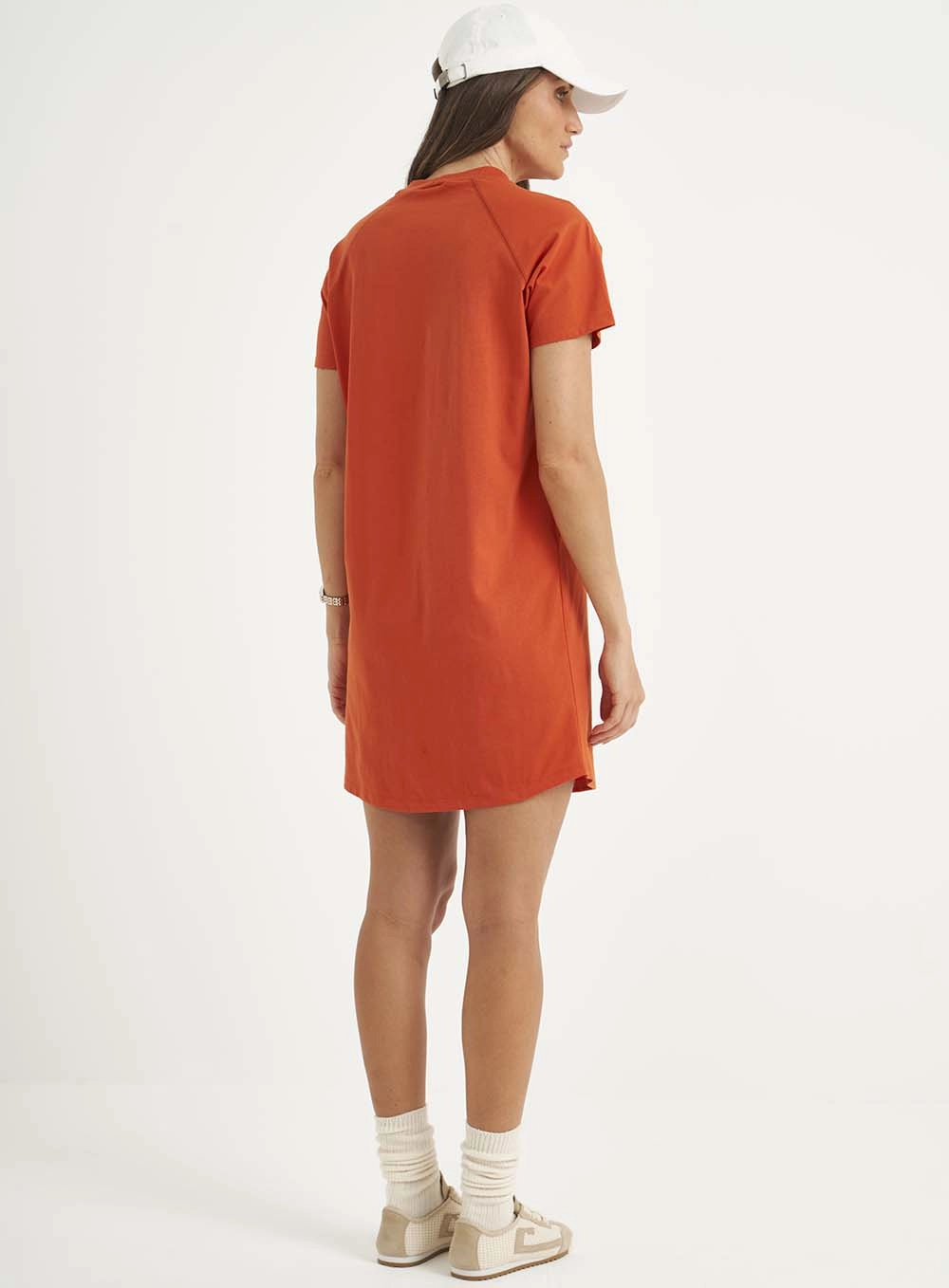 Vestido Curto Comfort T-shirt Laranja
