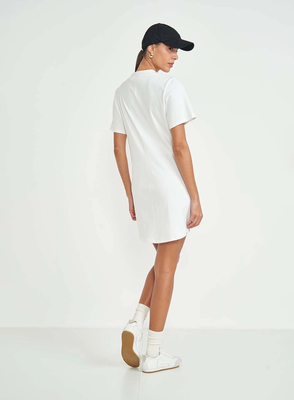 Vestido Comfort Com Listras Na Lateral Off