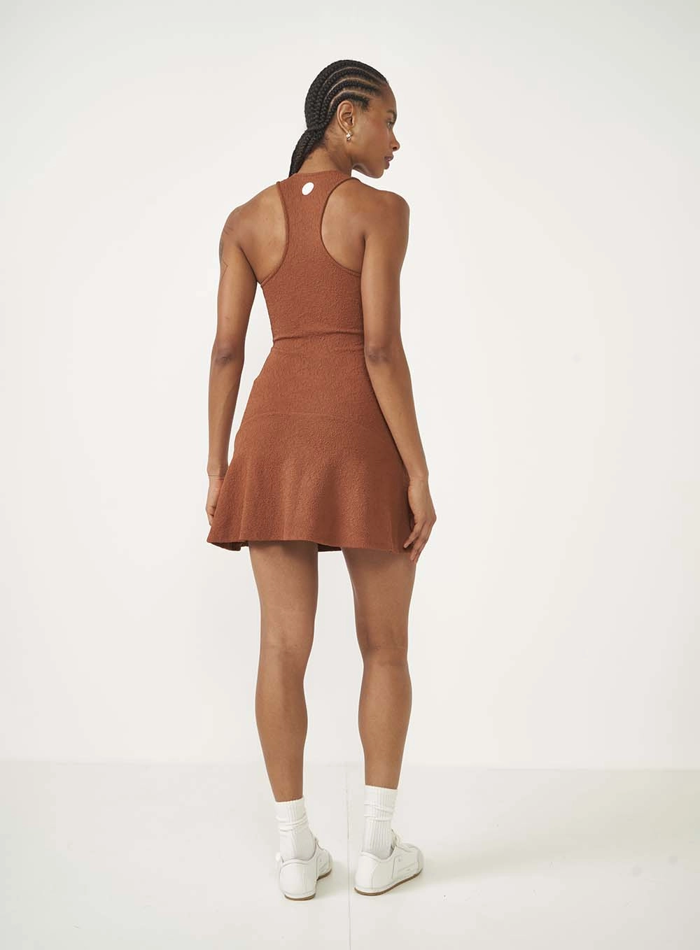 Vestido Curto Loose Marrom