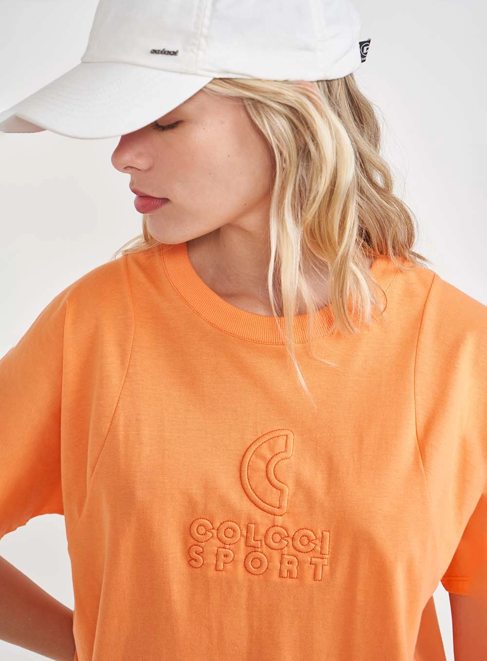 Vestido Curto T-shirt Comfort Laranja