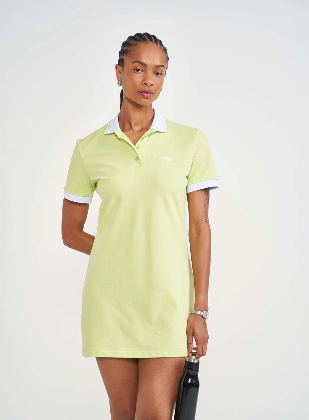 Vestido Comfort Gola Polo Verde