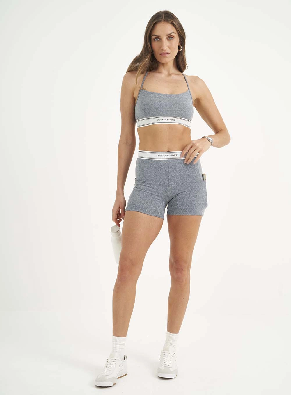 Top Slim Light Mescla Cinza