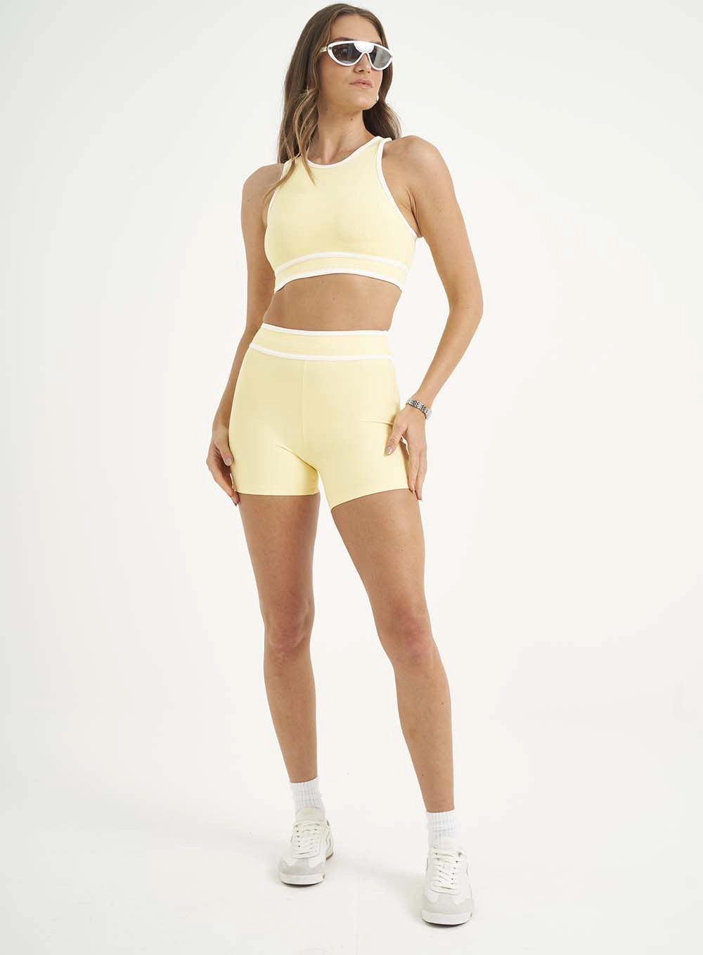 Top Slim Force Com Detalhe Amarelo