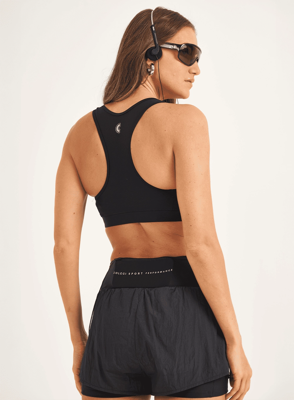 Top Slim Force Detalhe Tule Preto