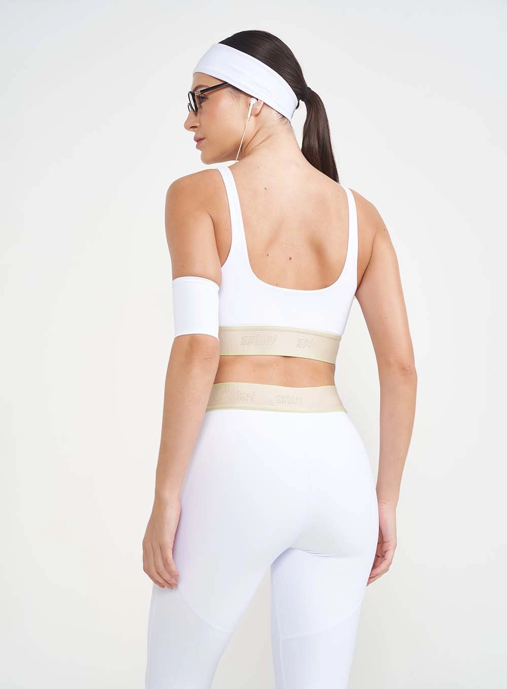 Top Slim Force Com Detalhe Na Barra Branco