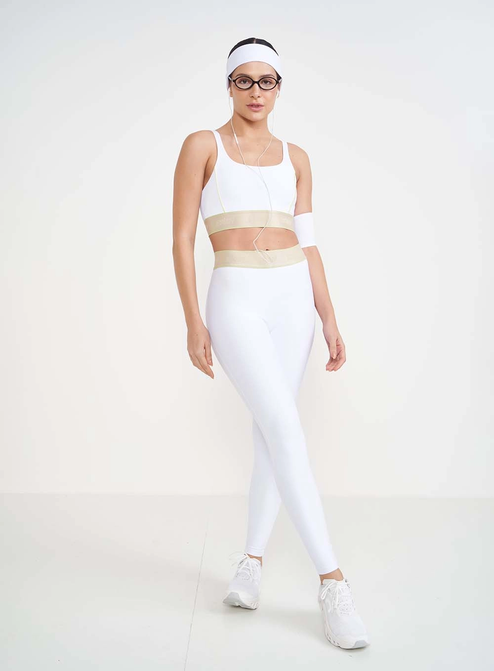 Top Slim Force Com Detalhe Na Barra Branco