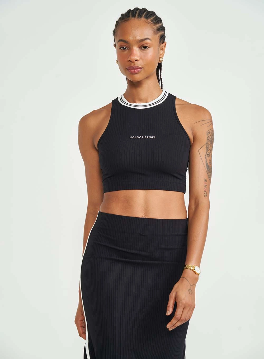 Top Slim Com Detalhe Frontal Preto