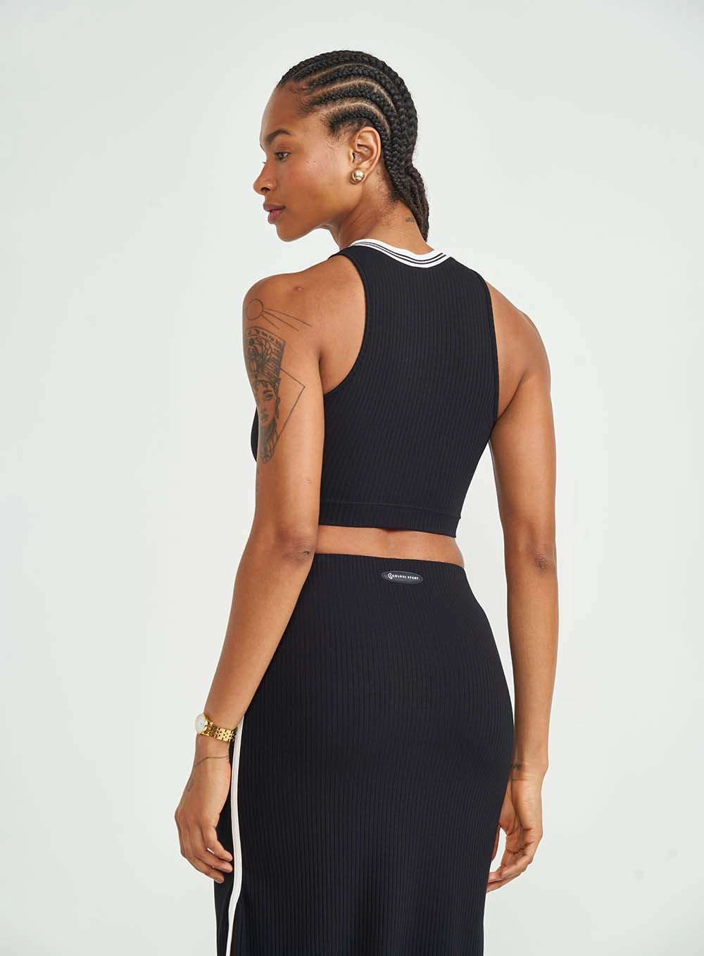 Top Slim Com Detalhe Frontal Preto