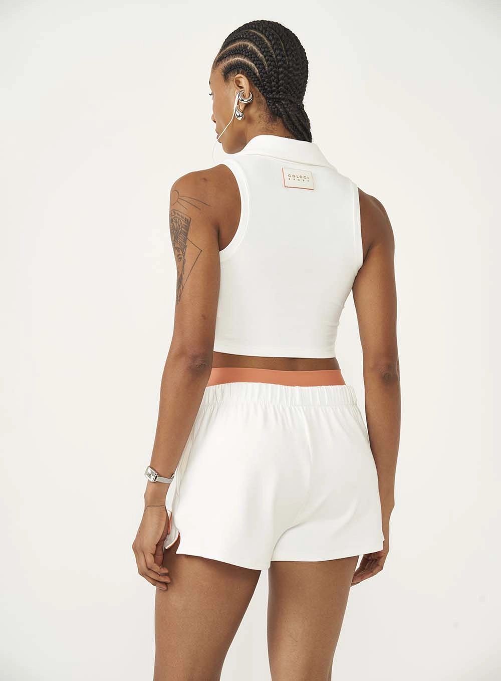 Top Slim Com Gola Polo Off-Shell