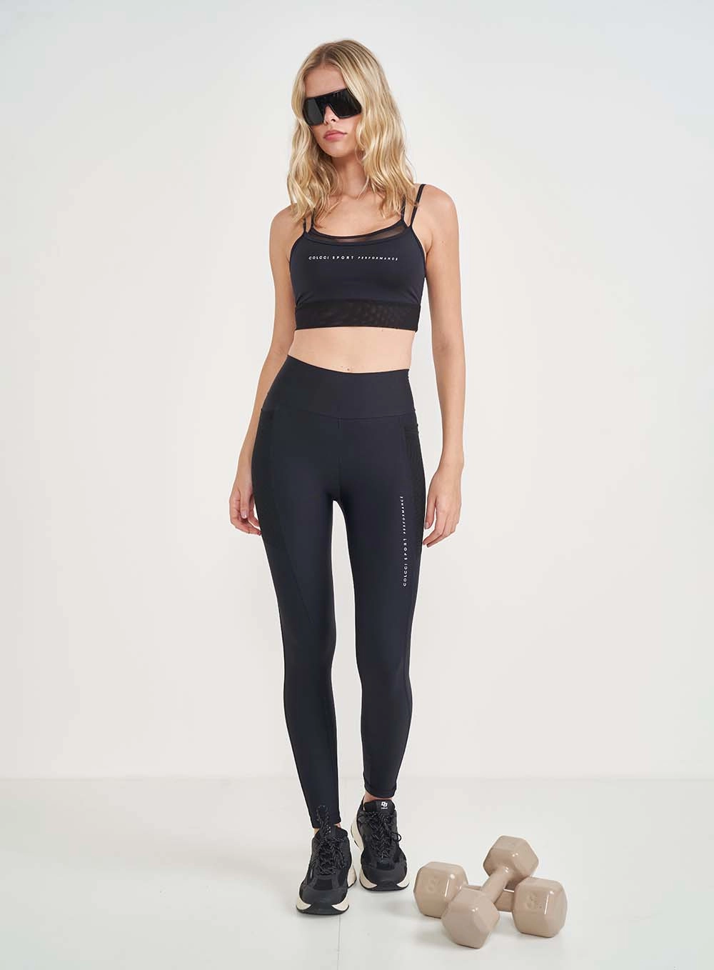 Top Slim Force Alças Reguláveis Com Estampa Preto
