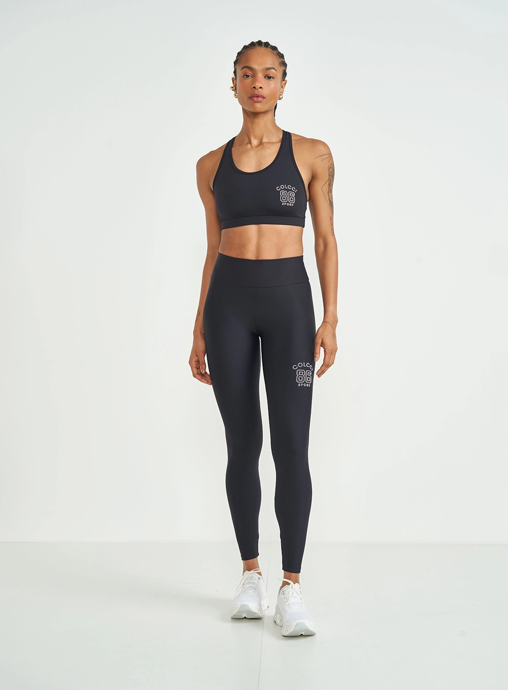 Conjunto Top E Calça Legging Preto