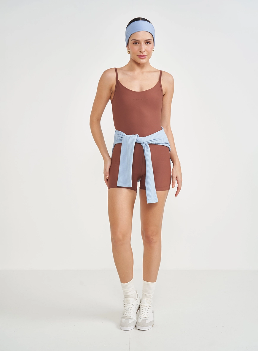 Macacao Malha Sport  Feminino Colcci Sport