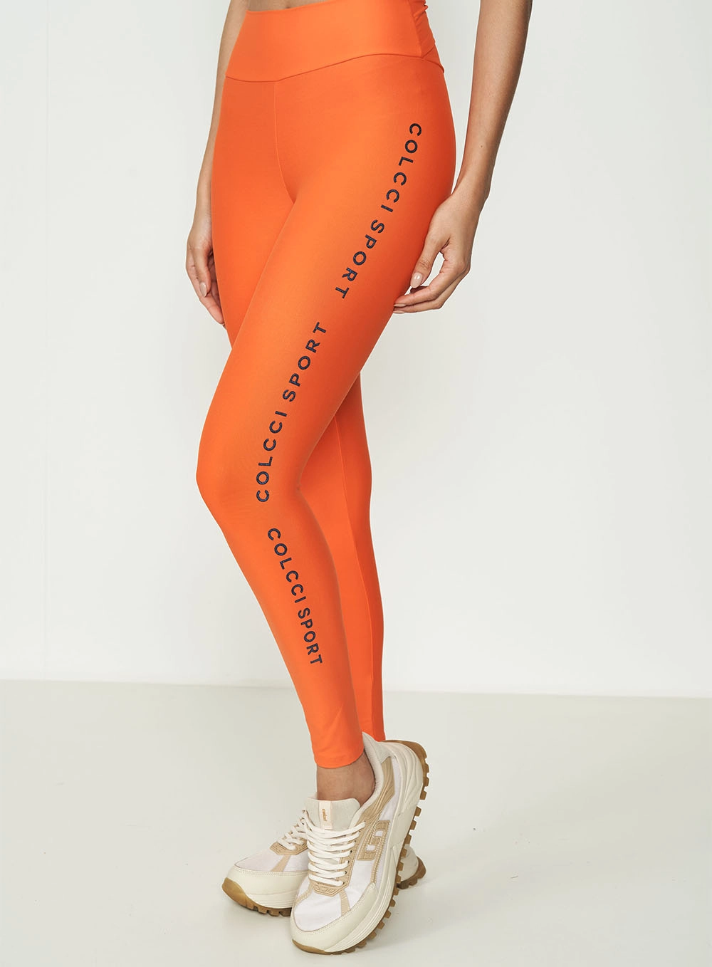 Calça Legging Navy Performance Laranja Caprese