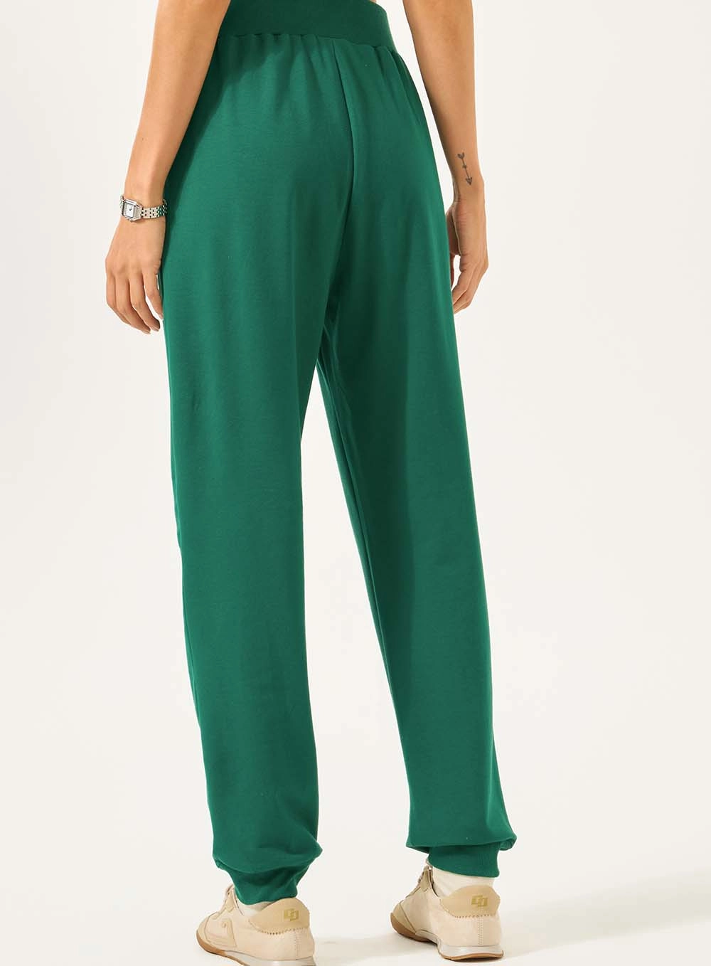 Calça Feminina Jogger Moletinho Verde
