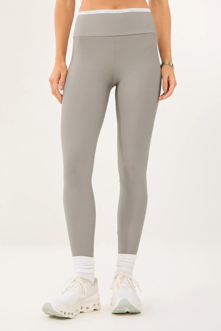 Calça Legging Perfect Fit Contrast Cinza