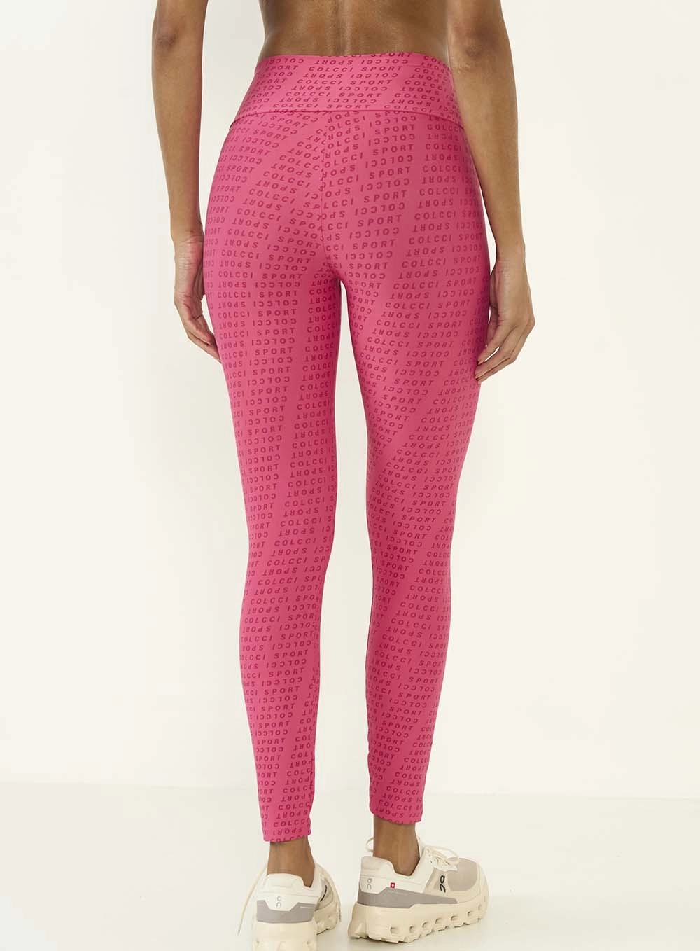 Calça Legging Estampada Rosa
