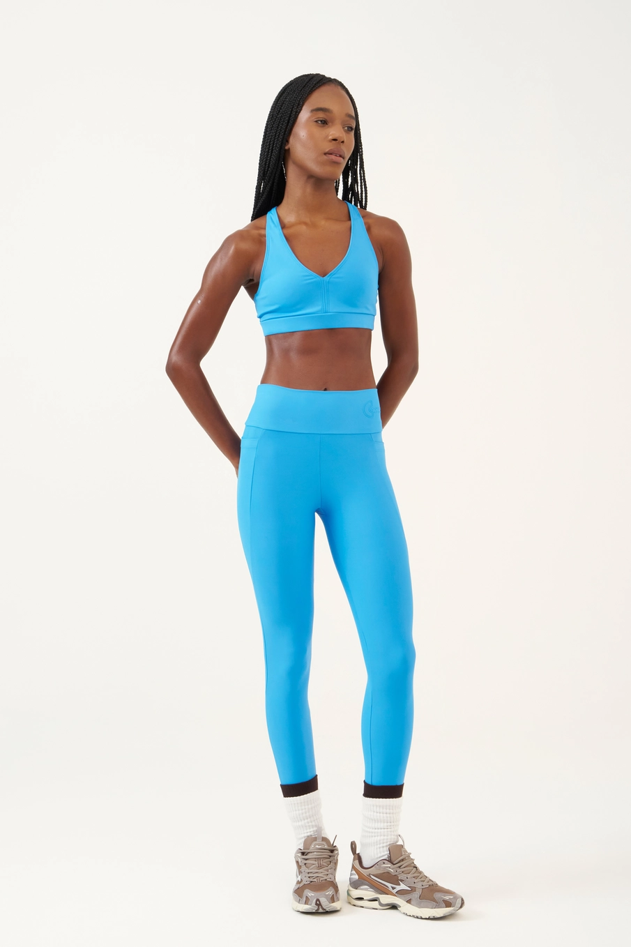Calca Malha Sport  Feminino Colcci Sport Azul