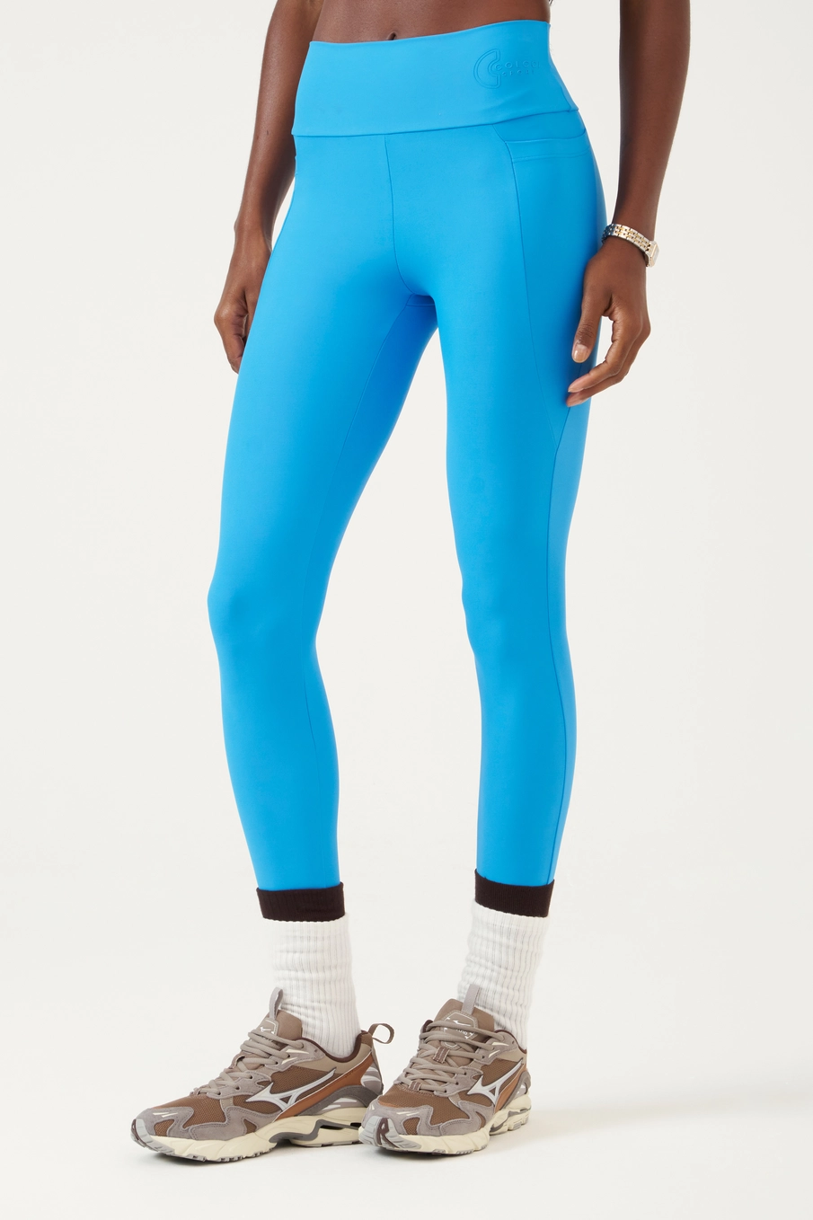 Calca Malha Sport  Feminino Colcci Sport Azul